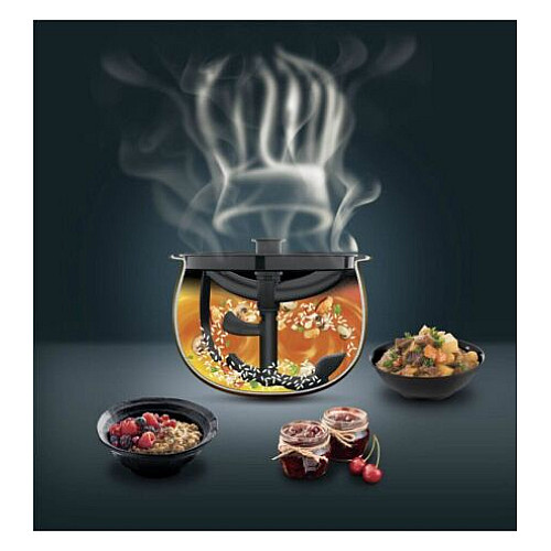 Мультиварка Tefal MultiCook&Stir, 1200Вт, чаша-5л, електронне керув., пластик, чорно-бронзовий