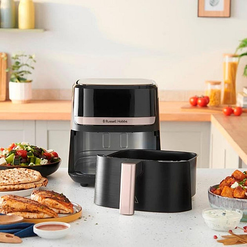 Мультипечь Russell Hobbs SatisFry 1300Вт, чаша-4.3л, сенсорное управл., 9 авто. программ, пластик, черный