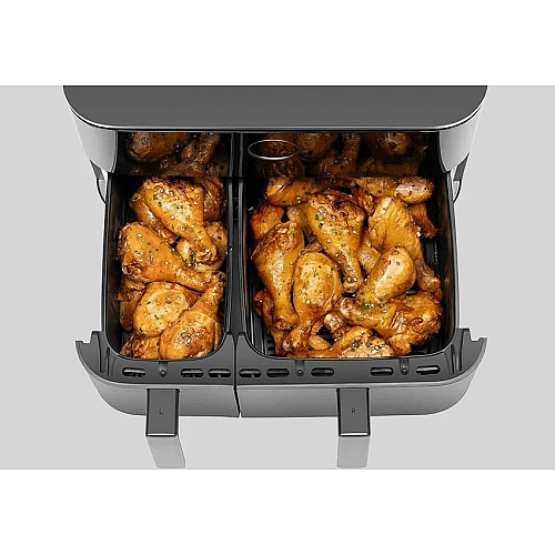 Мультипечь Xiaomi Dual Zone Air Fryer 10L 2700Вт, чаша-10л, сенсорное управл., пластик, черный