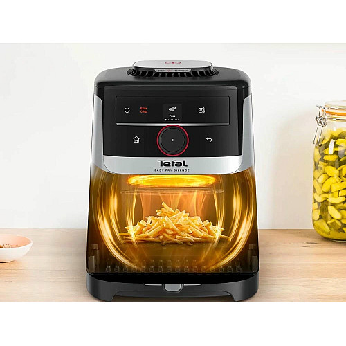 Мультипіч Tefal Easy Fry Silence Smart, 1670Вт, чаша-5л, сенсорне керув., 55 програм, пластик, сірий