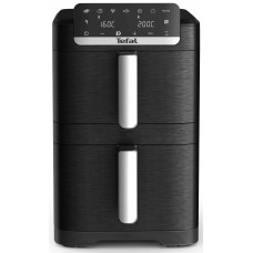 Мультипіч Tefal Easy Fry Crispy Stack, 2700Вт, чаша-6+4л, сенсорне керув., 2 чаши, гриль, пластик, чорний