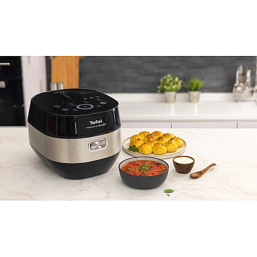 Мультиварка Tefal Multicook&Bake IH, 1500Вт, чаша-5л, электронное управл., металл/пластик, черный