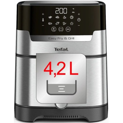 Мультипіч Tefal EasyFry&Grill Precision, 1550Вт, чаша-4.2л, сенсорне керув., пластик, сірий