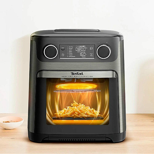 Мультипечь Tefal Easy Fry Multifunctional, 1800Вт, механическое управл., 9 программ, пластик, черный