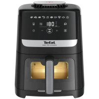 Мультипіч Tefal Easy Fry Silence Vision, 1670Вт, чаша-5л, сенсорне керув., 10 програм, з віконцем, пластик, чорний