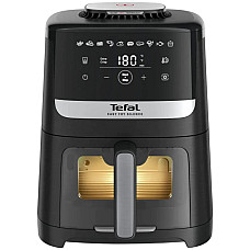 Мультипіч Tefal Easy Fry Silence Vision, 1670Вт, чаша-5л, сенсорне керув., 10 програм, з віконцем, пластик, чорний