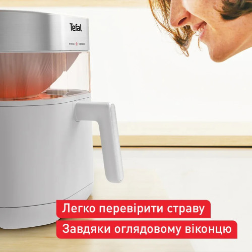 Мультипіч Tefal Easy Fry Infrared, 1850Вт, чаша-7л, сенсорне керув., 8 програм, з віконцем, пластик, світло-сірий