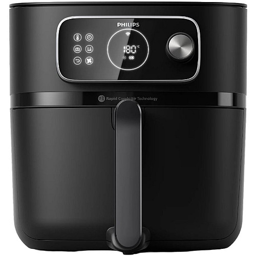 Мультипечь Philips Ovi Combi Connected, 2200Вт, чаша-8.3л, механическое управл., 22 авто. программ, пластик, черный