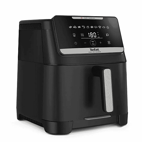 Мультипечь Tefal Easy Fry Silence XXL, 1800Вт, чаша-7л, сенсорное управл., 10 программ, пластик, черный