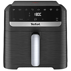 Мультипіч Tefal Easy Fry Mega Compact, 1700Вт, чаша-7.5л, сенсорне керув., 8 програм, пластик, чорний