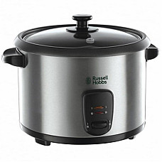 Рисоварка Russell Hobbs Cook&Home, чаша-1.8л, електронне керув., нерж. сталь, чорний