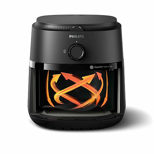 Мультипечь Philips Ovi L, 1500Вт, чаша-4.2л, механическое управление, 12 авто. программ, пластик, черный
