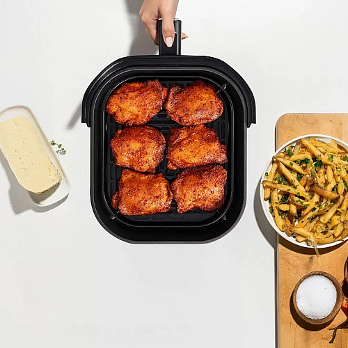 Мультипечь Tefal Easy Fry Infrared, 1850Вт, чаша-7л, сенсорное управл., 8 программ, с окошком, пластик, черный