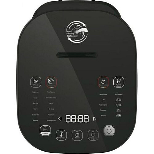 Мультиварка Tefal MultiCook&Stir, 1200Вт, чаша-5л, електронне керув., пластик, чорно-бронзовий