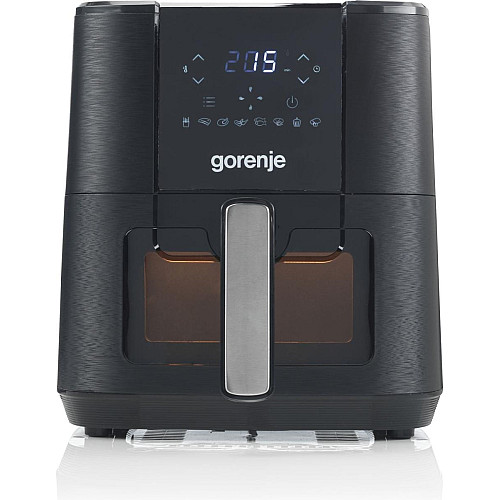 Мультипечь Gorenje 1350Вт, чаша-5.4л, сенсорное управл., 8 авто. программ, пластик+металл, черный