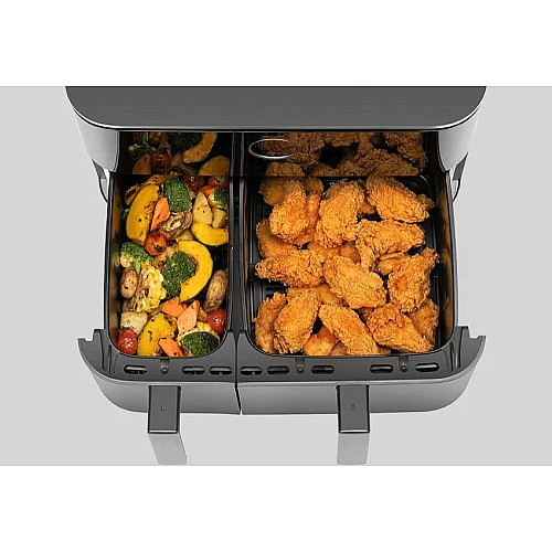 Мультипечь Xiaomi Dual Zone Air Fryer 10L 2700Вт, чаша-10л, сенсорное управл., пластик, черный