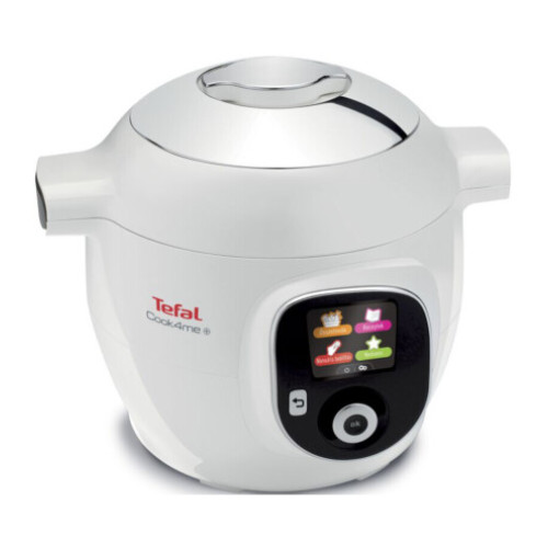 Мультиварка-скороварка Tefal Cook4Me +, 1600Вт, чаша-6л, електронне керув., пластик, білий
