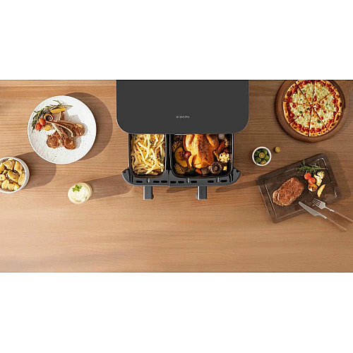 Мультипечь Xiaomi Dual Zone Air Fryer 10L 2700Вт, чаша-10л, сенсорное управл., пластик, черный