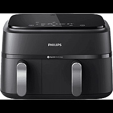 Мультипіч Philips Ovi Dual Series 3000 2750Вт, чаша-6+3л, сенсорне управл., 2 контейнера,8 авто. Програм, пластик, чорний