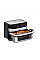 Мультипечь Tefal Dual Easy Fry Flex, 2700Вт, чаша-5.5+3.5л, сенсорное управл., с окошком, 2 чаши, гриль, пластик, черный-нерж. сталь