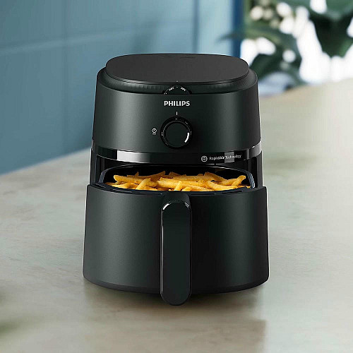 Мультипечь Philips Ovi S, 1300Вт, чаша-3.4л, механическое управл., пластик, черный