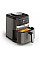 Мультипечь Tefal Easy Fry Silence, 1670Вт, чаша-5л, сенсорное управл., 10 программ, пластик, темно серый-черный