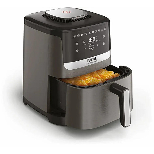 Мультипечь Tefal Easy Fry Silence, 1670Вт, чаша-5л, сенсорное управл., 10 программ, пластик, темно серый-черный