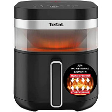 Мультипіч Tefal Easy Fry Infrared, 1850Вт, чаша-7л, сенсорне керув., 8 програм, з віконцем, пластик, чорний