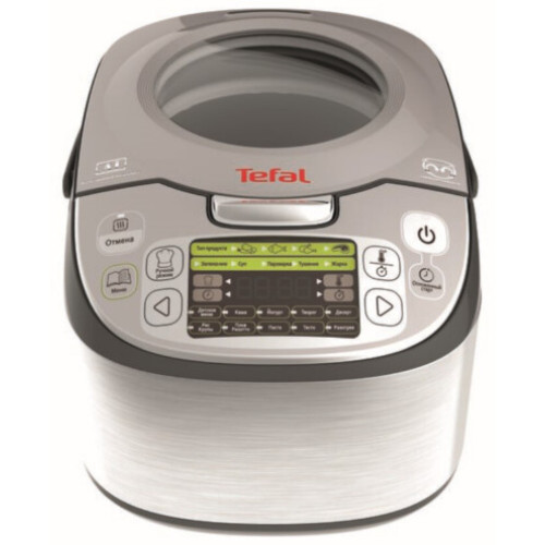 Мультиварка Tefal Fuzzy Logic, 750Вт, чаша-5л, електронне керув., пластик, сірий