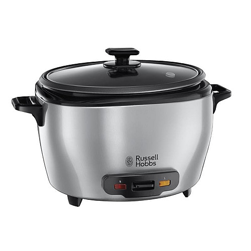Рисоварка Russell Hobbs MaxiCook, 1000Вт, чаша-5л, электронное управл., нерж. сталь, черный