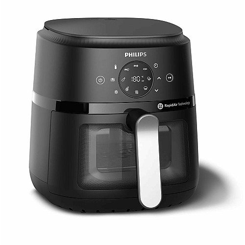 Мультипечь Philips Ovi digital, 1500Вт, чаша-4.2л, сенсорное управление, 13 авто. программ, окошко, пластик, черный