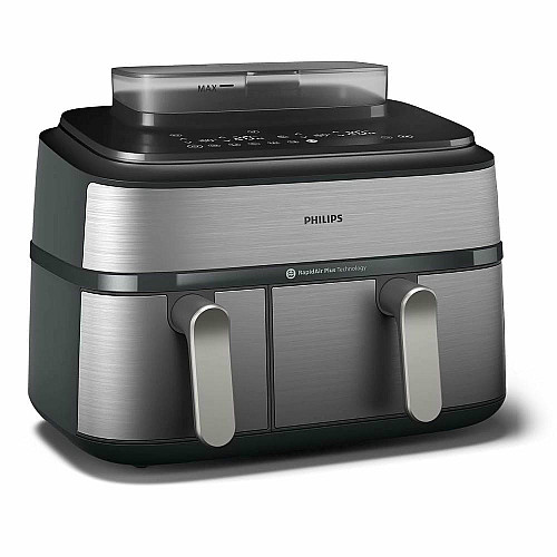 Мультипечь Philips Ovi Dual Steam 2750Вт, чаша-3+6л, сенсорное управл., 12 авто. программ, пластик/металл