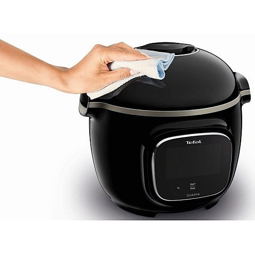 Мультиварка-скороварка Tefal Cook4me Touch, 1600Вт, чаша-6л, сенсорное управл., 13 программ, металл/пластик, черный