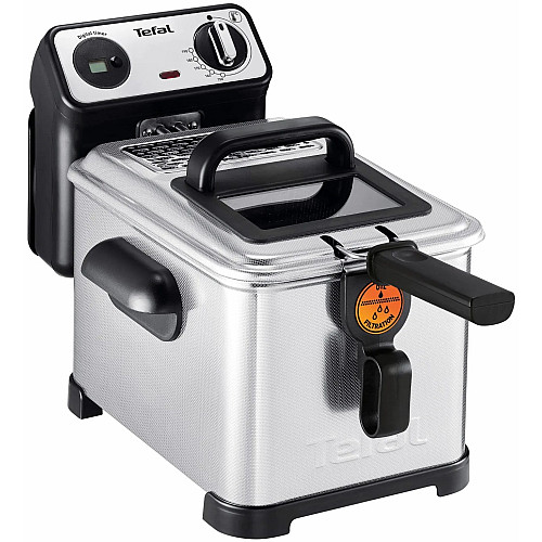 Фритюрниця Tefal Filtra Pro, 2400Вт, ємність-3л, механічне керув., від 150°C до 190°C нержавіюча сталь, чорний