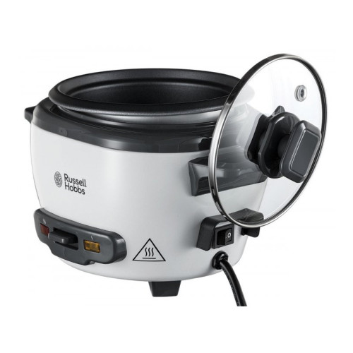 Рисоварка Russell Hobbs Medium, 300Вт, чаша-1.4л, електронне керув., знімна кришка, сіро-чорний