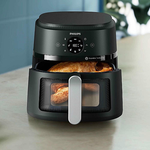 Мультипіч Philips Ovi Series 2000 1700Вт, чаша-6.2л, сенсорне управл., 13 авто. програм, пластик, чорний