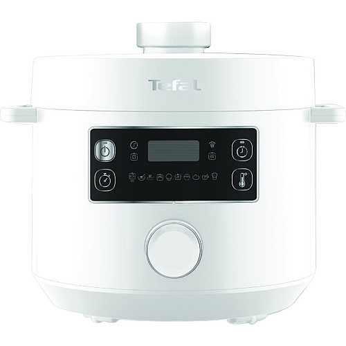 Мультиварка-скороварка Tefal Turbo Cuisine , 1000Вт, чаша-4.8л, механічне керув., пластик, білий