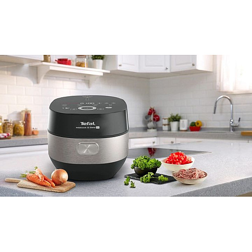 Мультиварка Tefal Multicook&Bake IH, 1500Вт, чаша-5л, электронное управл., металл/пластик, черный