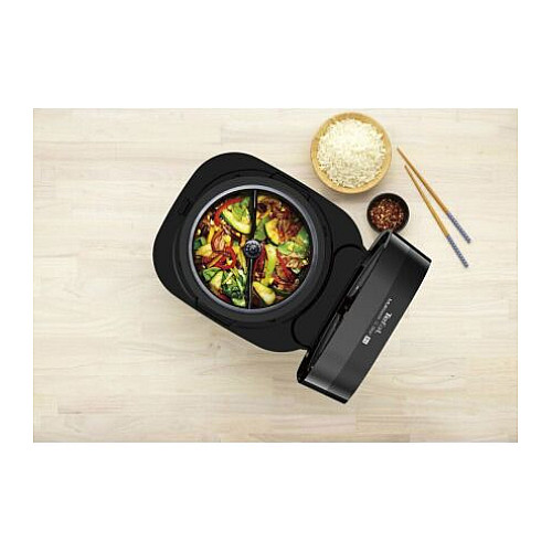 Мультиварка Tefal MultiCook&Stir, 1200Вт, чаша-5л, електронне керув., пластик, чорно-бронзовий