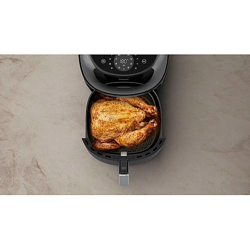 Мультипечь Philips Ovi XL Series 3000, 2000Вт, чаша-7.2л, сенсорное управл., 16 авто. программ, с окошком, пластик, черный