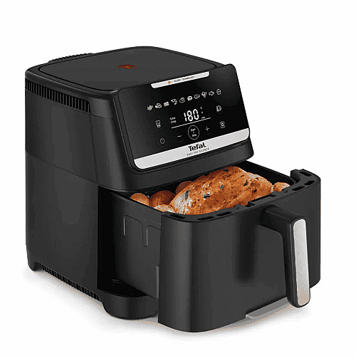 Мультипечь Tefal Easy Fry Silence XXL, 1800Вт, чаша-7л, сенсорное управл., 10 программ, пластик, черный