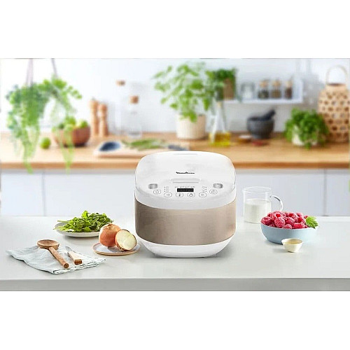 Мультиварка Moulinex SimplyCook Plus, 750Вт, чаша-4л, електронне керув., метал/пластик, білий