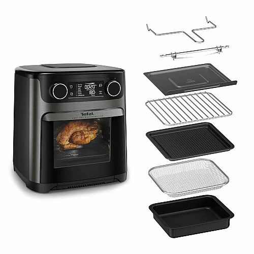 Мультипечь Tefal Easy Fry Multifunctional, 1800Вт, механическое управл., 9 программ, пластик, черный
