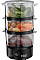 Пароварка Russell Hobbs Kitchen Collection 400Вт, чаша-2.3/3.3л, резервуар для води -0.5л, механічне керування, 3 яруси, пластик, чорний