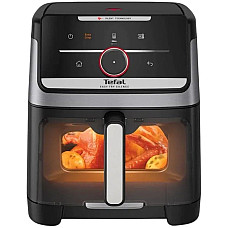 Мультипіч Tefal Easy Fry Silence XXL Smart Vision, 1800Вт, чаша-7л, сенсорне керув., 55 програм, з віконцем, пластик, нерж. сталь-чорний