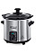 Медленноварка Russell Hobbs CompactHome, 145Вт, чаша-2л, механическое управл., съемная крышка, нерж. сталь, серый