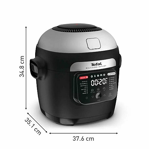 Мультиварка-мультипечь Tefal Multicook Actifry, 1334Вт, чаша-6л, сенсорное управл., 14 программ, металл/пластик, черный