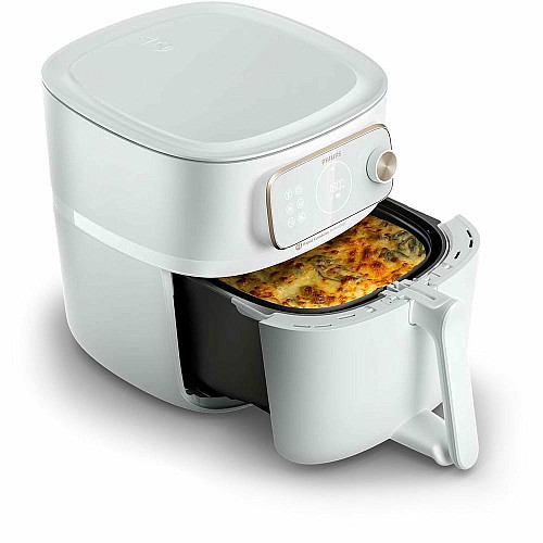 Мультипечь Philips Combi XXL Connected 2200Вт, чаша-8.3л, сенсорное управл., 22 авто. программ, пластик, белый