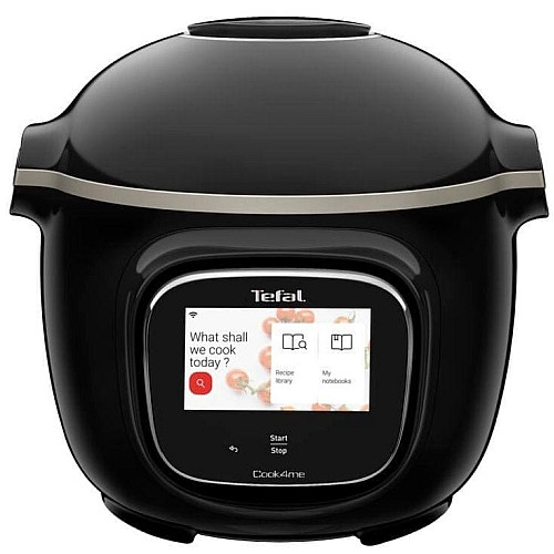 Мультиварка-скороварка Tefal Cook4me Touch, 1600Вт, чаша-6л, сенсорное управл., 13 программ, металл/пластик, черный