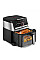 Мультипечь Tefal Easy Fry Silence XXL Smart Vision, 1800Вт, чаша-7л, сенсорное управл., 55 программ, с окошком, пластик, нерж. сталь-черный